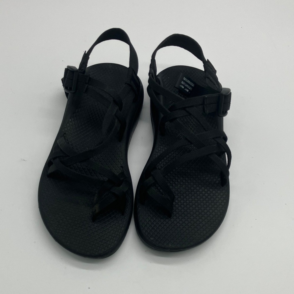 Chaco Z Cloud 2 Sandals Womens Size 8 Black Strappy Athletic Hiking Toe Loop